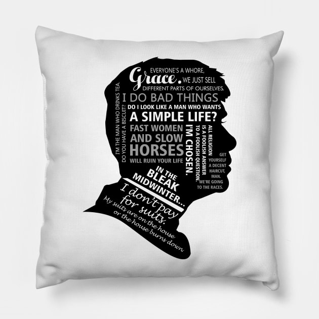 Peaky Blinders Quotes Pillow by KsuAnn