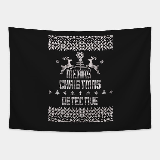 Merry Christmas DETECTIVE Tapestry by ramiroxavier