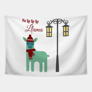 Festive Llama Tapestry