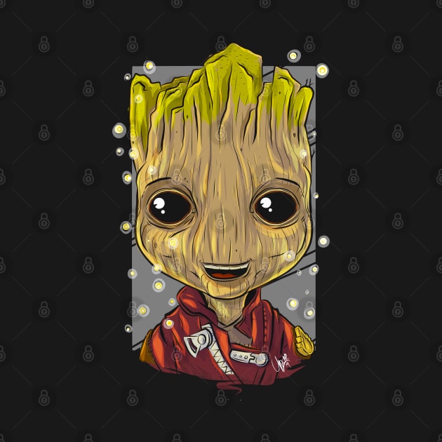 Pop Culture Caricature #9 - Groot by yazgar