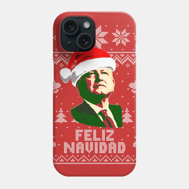 Amlo FeliZ navidad Phone Case by Nerd_art