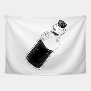 Potion Bottle Poison Monochrome Tattoo Tapestry