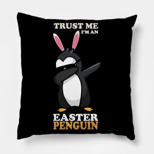 EASTER BUNNY DABBING - EASTER PENGUIN Pillow