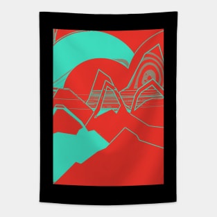 Mountains and Moons Overrider Tapestry