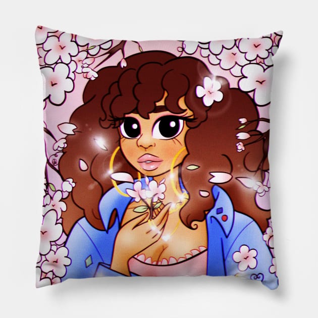 Sakura Hanami 2021 Pillow by aliyahart