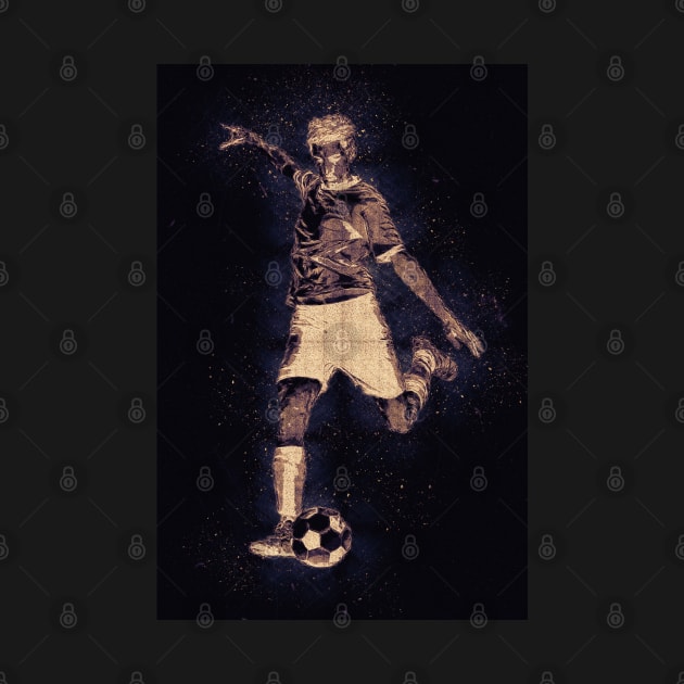 Abstract Football Player Artwork by Naumovski