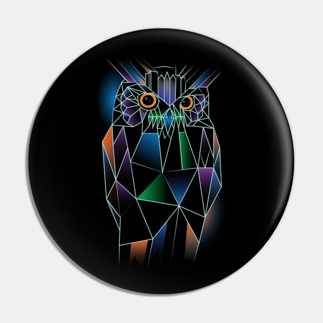 Owl Polygonal Pin by Piercek25