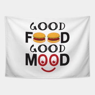 Good Food Good Mood Tapestry