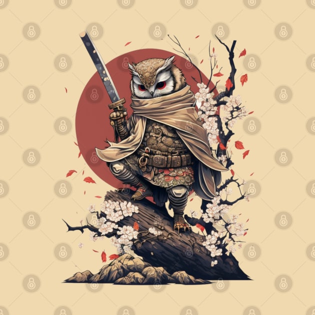 Owl Ninja Warrior Japanese Anime by SamCreations