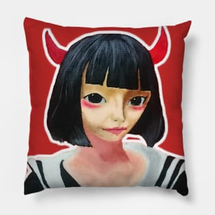 Devil School Girl Pillow