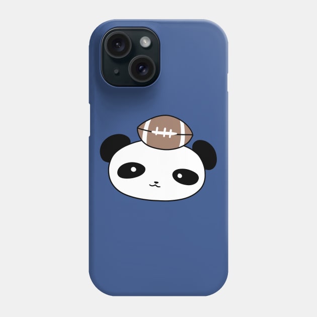 Football Panda Face Phone Case by saradaboru