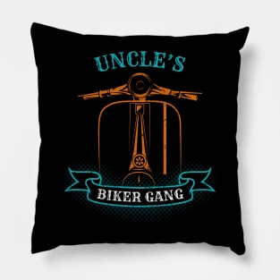 Uncle's Biker Gang Father's Day Pillow