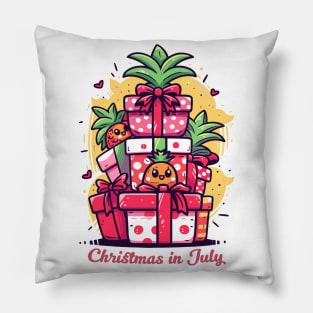 Tropical Tinsel | 'Christmas in July' Holiday Heatwave T-Shirt Pillow