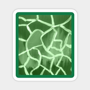 Abstract green art print Magnet