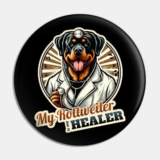 Doctor Rottweiler Pin