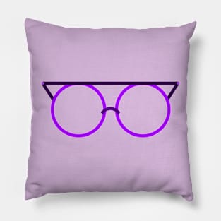 Orchid Colored Glasses Pillow