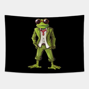 Frog Lovers Funny Gift Froggy Fashion Showdown Tapestry