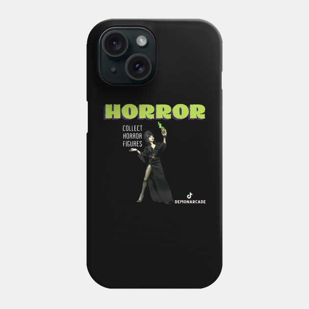 Elvira Action Figure Phone Case by Demon Arcade