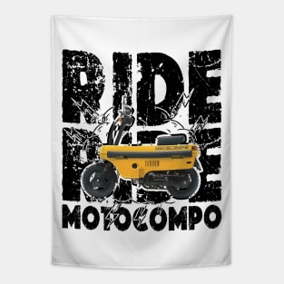 Vintage - 80s compact folding motorcycle Tapestry