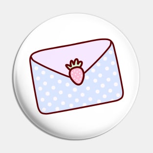 Cute Pastel Blue Envelope Pin