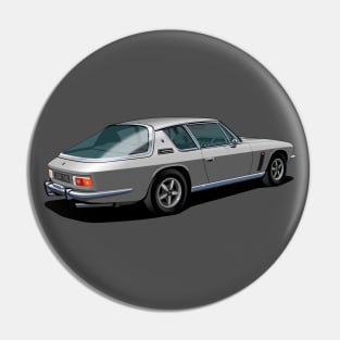 Jensen Interceptor III in silver Pin