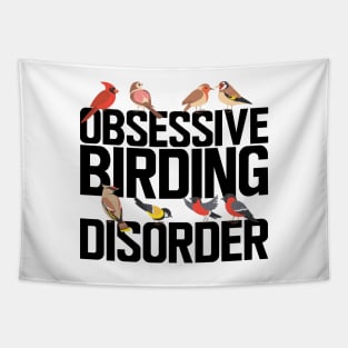 Ornithology - Obsessive  birding  disorder Tapestry