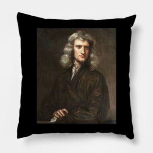 Sir Isaac Newton Portrait Art Pillow