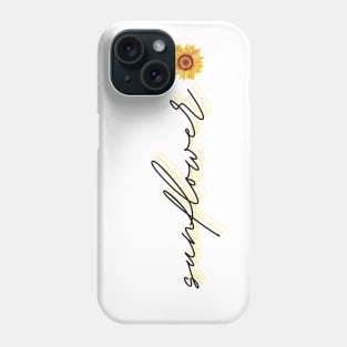 Sunflower - aesthetic simple design Phone Case