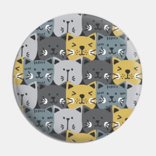 Cat Pattern , cute cat , Funny cat Pin