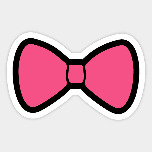 Cute Pink Bow Sticker for Sale by The Sticker Shop