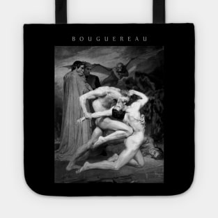 Dante and Virgil in Hell (Black and Grey) Tote