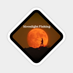 Moonlight Surf Fishing Magnet