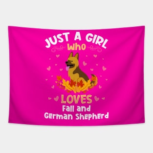 Just a Girl who Loves German Shepherd Tapestry