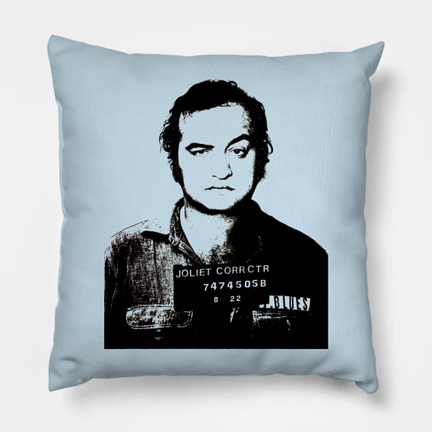 Jake Blues Mugshot Pillow by ölümprints