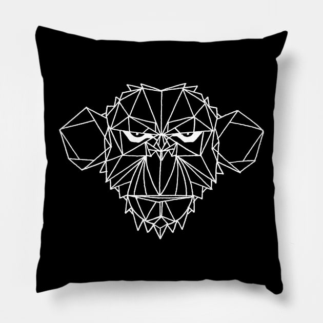 Monkey Origami Pillow by elcaballeros