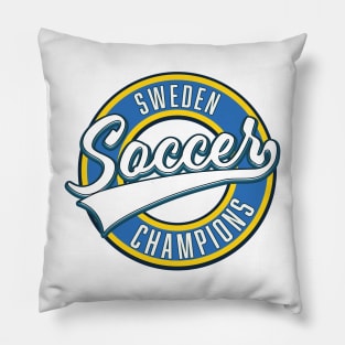 Sweden soccer champions logo Pillow