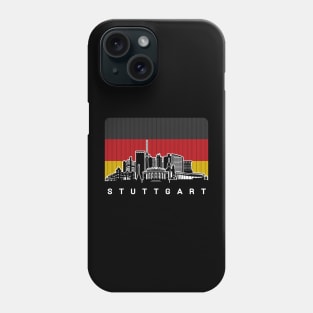 Stuttgart Germany Skyline German Flag Phone Case