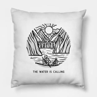 The Water is Calling Pillow