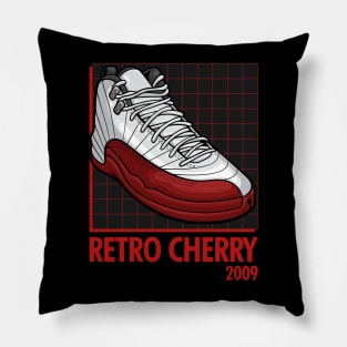 AJ 12 Retro Cherry Sneaker Pillow