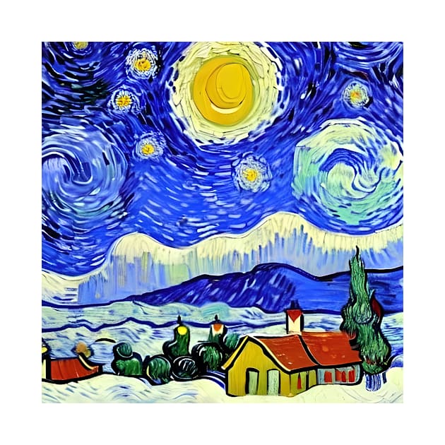 Christmas - Van Gogh Style by Crestern