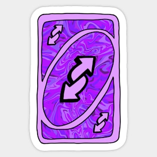 UNO reverse card Sticker for Sale by Kawabijutsu21