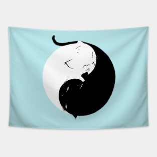 Yin Yang Kittens Tapestry