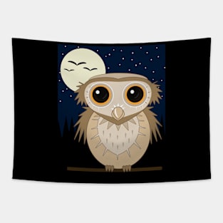 Owl at night Tapestry