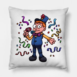 New Year/ Carnival Guy At A Party Pillow