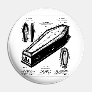 vintage coffin design Pin