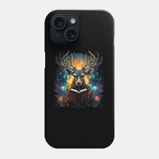 Deer Reads Book Phone Case