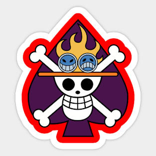 Stickers Pirate One Piece Ace - Taverne du Pirate