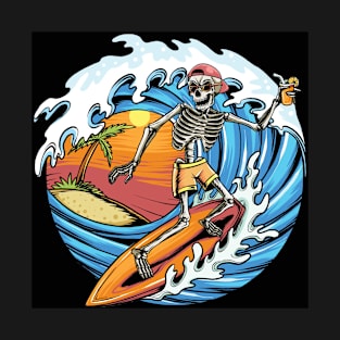 The Surfing Skull T-Shirt