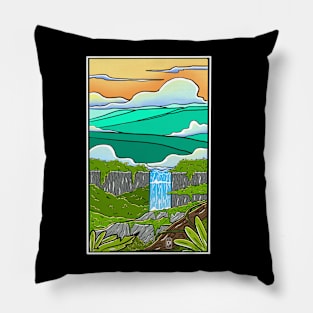 Paradise Waterfall Pillow