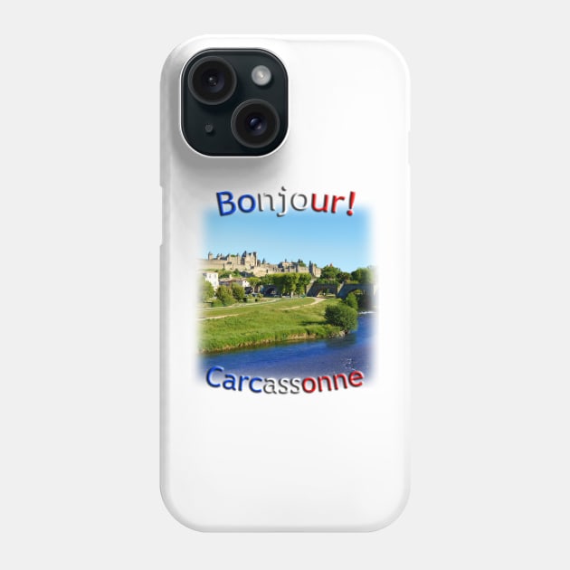 Carcassonne Castle scene Phone Case by TouristMerch